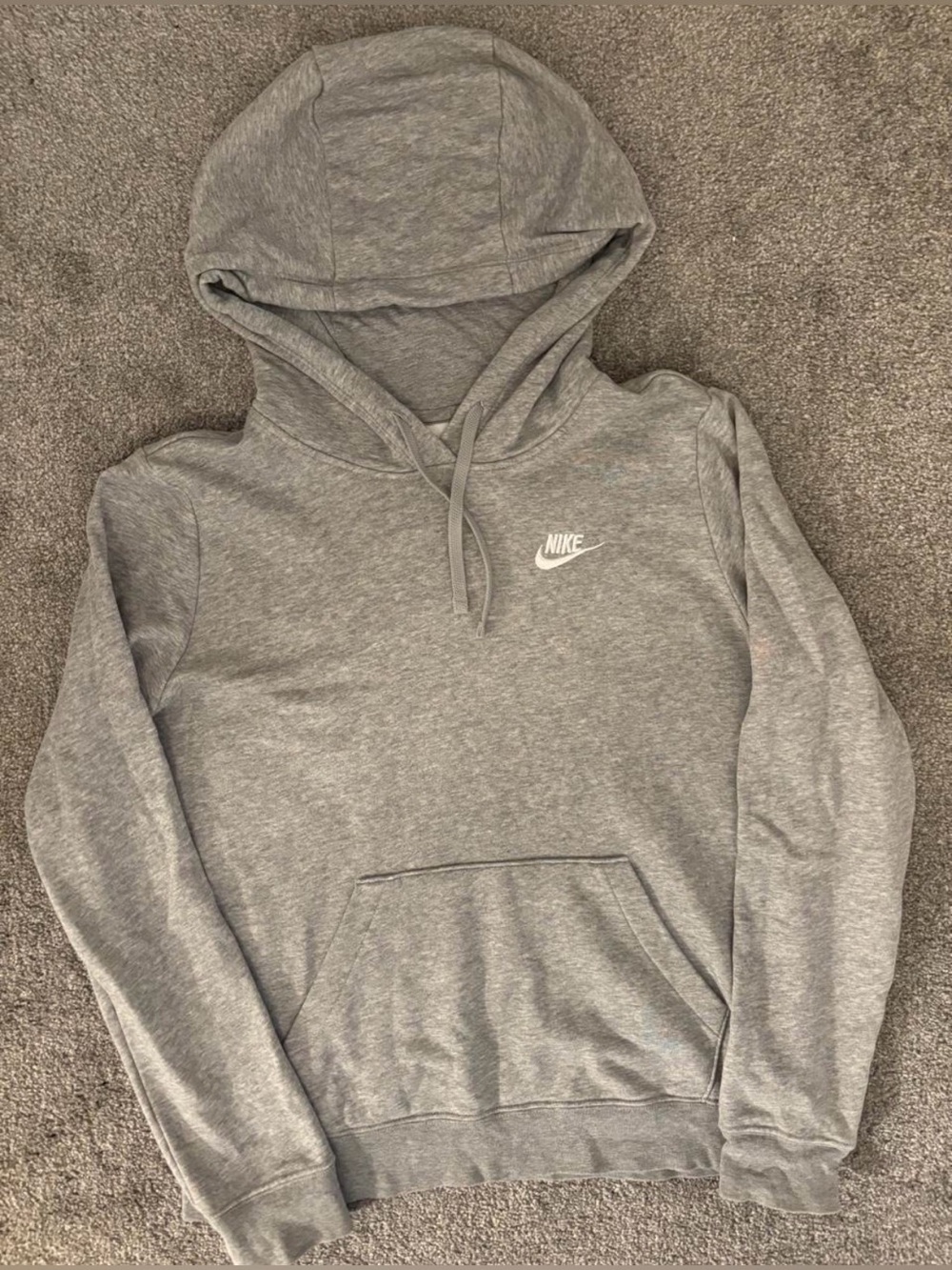 Nike Women’s Gray Pullover Hoodie Sweatshirt size SMALL